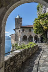 Fototapeta na wymiar The hermitage of Santa Caterina del Sasso 