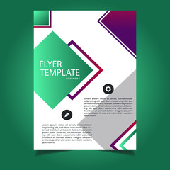 Modern Flyer Template Design Vector File