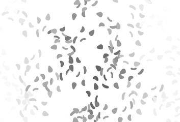 Light Silver, Gray vector pattern with chaotic shapes.