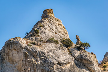 Panorama of the Crimean mountains.