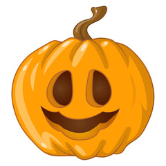 halloween pumpkin on white background