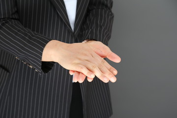 Obraz premium washing hand with alcohol gel,bacteria, virus, covid19. Personal hygiene concept.