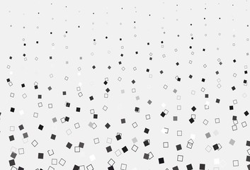 Light Black vector pattern with crystals, rectangles.