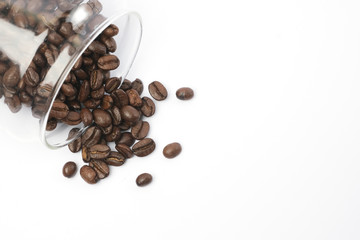 Coffee Beans on white background