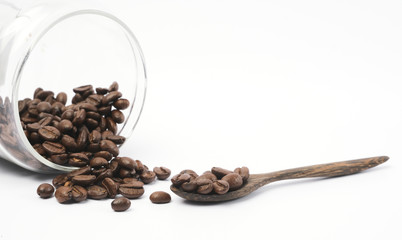 Coffee Beans on white background