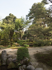 Jardines Kenrokuen, en Kanazawa, Japón