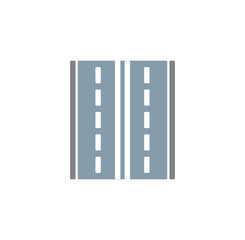 Road related icon on background for graphic and web design. Creative illustration concept symbol for web or mobile app