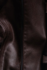 Brown leather material texture fashion.Natural leather background bag