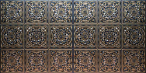 Vintage decorative pattern. 3D rendering.