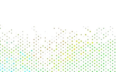 Light Green, Yellow vector template with circles. Glitter abstract illustration with blurred drops of rain. Pattern for beautiful websites.