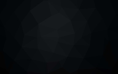 Dark Black vector blurry triangle template. Creative illustration in halftone style with gradient. Textured pattern for background.