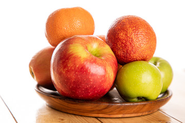 fruits on the wooden table