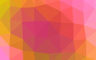 Light Pink, Yellow vector polygonal background. A sample with polygonal shapes. Brand new design for your business.
