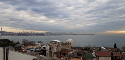 Fototapeta na wymiar Bosporus, Istanbul, Turkey