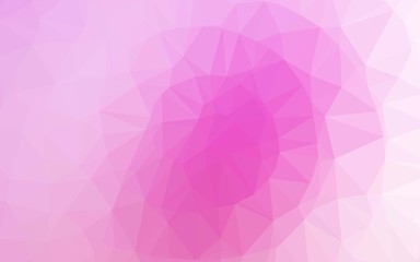 Obraz premium Light Pink vector abstract polygonal cover. Colorful abstract illustration with gradient. Textured pattern for background.