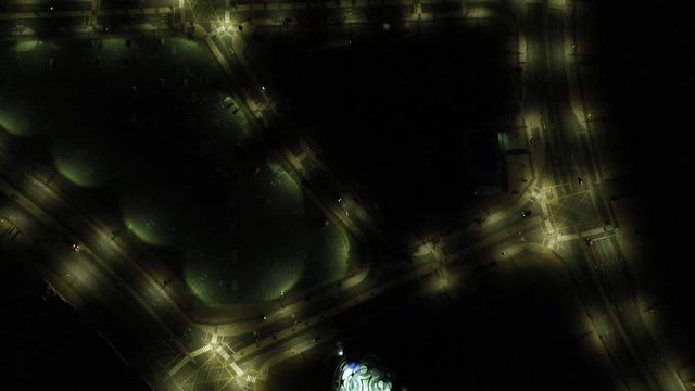 Beautiful Aerial Drone shot of Downtown Dubai from DDD