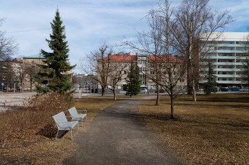small park in the city