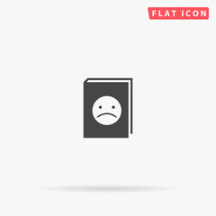 Tragedy Book flat vector icon