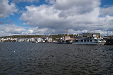 view of the lake vesijärvi in lahti