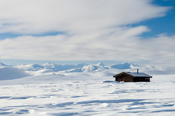 Cabin in Norwegian mountains