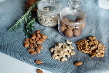 Almonds, walnuts, cashews - useful products for a balanced diet

