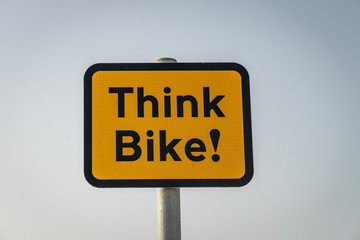 roadside sign Think Bike!