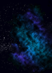 Small part of an infinite star field.