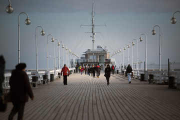 Molo w Sopocie / pomorskie / Polska © arnoldes