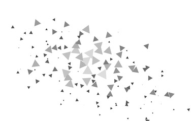 Light Silver, Gray vector pattern in polygonal style. Triangles on abstract background with colorful gradient. Pattern for busines ad, booklets, leaflets