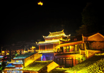 Fenghuang China Night view architecture