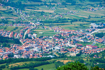 View to the city of Gornji Vakuf