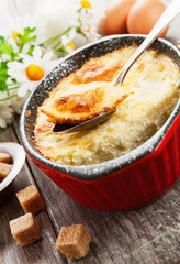 Homemade millet casserole