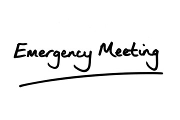 Fototapeta premium Emergency Meeting