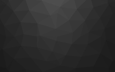 Dark Silver, Gray vector low poly texture. Triangular geometric sample with gradient.  New texture for your design.