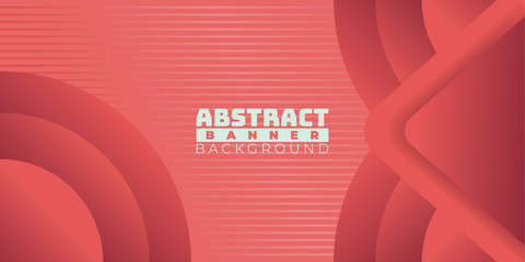abstract banner background with red color, good for banner, flyer etc. vector illustration