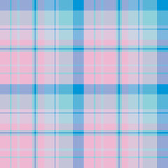 Seamless pattern in interesting discreet pink and blue colors for plaid, fabric, textile, clothes, tablecloth and other things. Vector image.