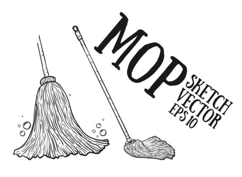How to Draw Mop Step by Step - YouTube