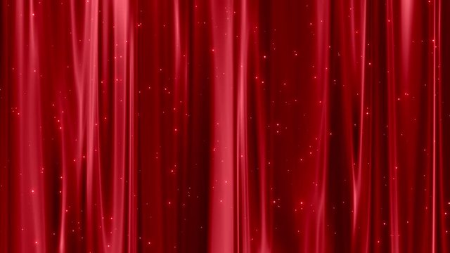 シルクカーテン_Silk Curtain with Particle-Red_seamless