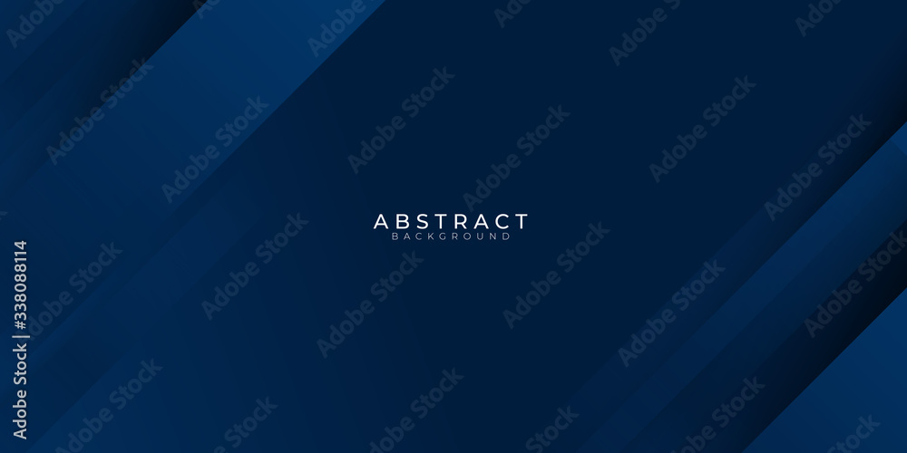 Wall mural modern blue abstract presentation background with shadow 3d layered light rectangle. vector illustra