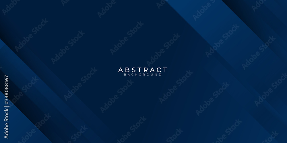 Wall mural modern blue abstract presentation background with shadow 3d layered light rectangle. vector illustra