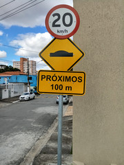 road sign in the city