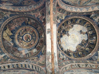 ceiling paintings in a church