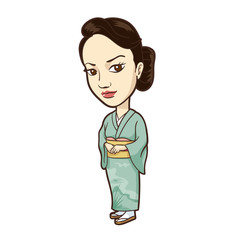 Fototapeta premium イラスト ：女将さん