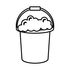 coronavirus bucket object line icon