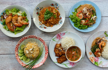 Thai Food Mixed Dishes Set 121112