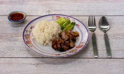 Fried Pork with Rice 