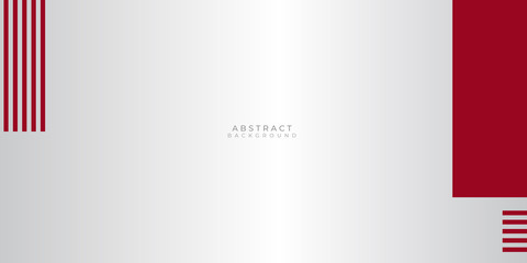 Obraz premium White red lines abstract modern presentation background for presentation design with silver background