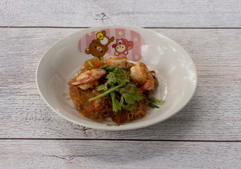 Thai Style Vermicelli with Prawns 