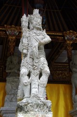 Statue in Gunung Kawi temple on the Bali island in Indonesia