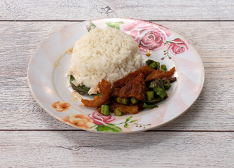 Crispy Pork with Rice 2